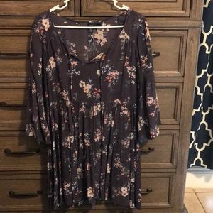 NWT Lucky Brand floral tunic